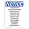 Signmission OSHA Notice, 7" Height, Outlet For Battery Charging Booth Sign, 7" X 5", Portrait OS-NS-D-57-V-17078 - alternate 1